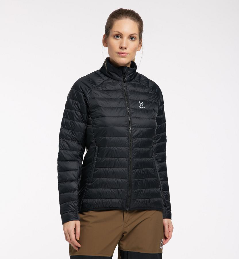 Haglöfs Womens Spire Mimic Down Jacket Black New Zealand 94271DSZX